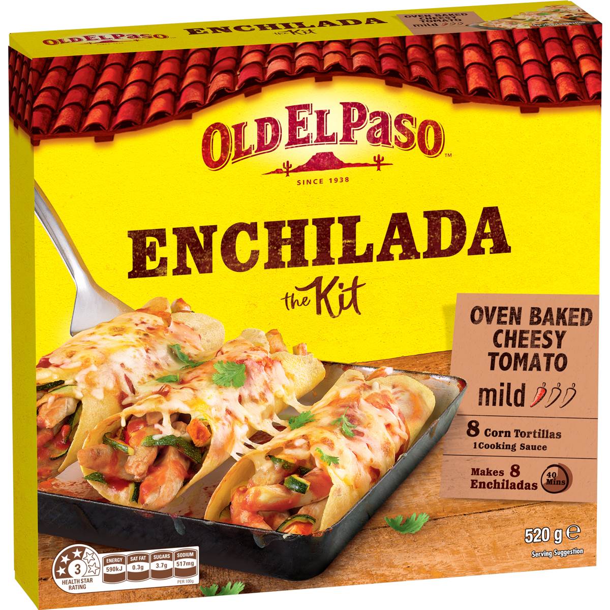 Old El Paso Enchilada Dinner Kit 520g Woolworths