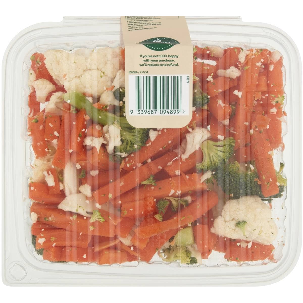 Woolworths Cauliflower Broccoli & Carrot 500g Woolworths