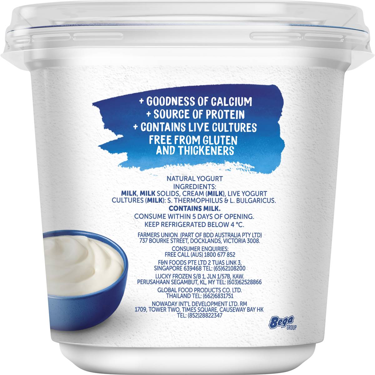 Farmers Union Greek Style Natural Yoghurt 1kg | Woolworths