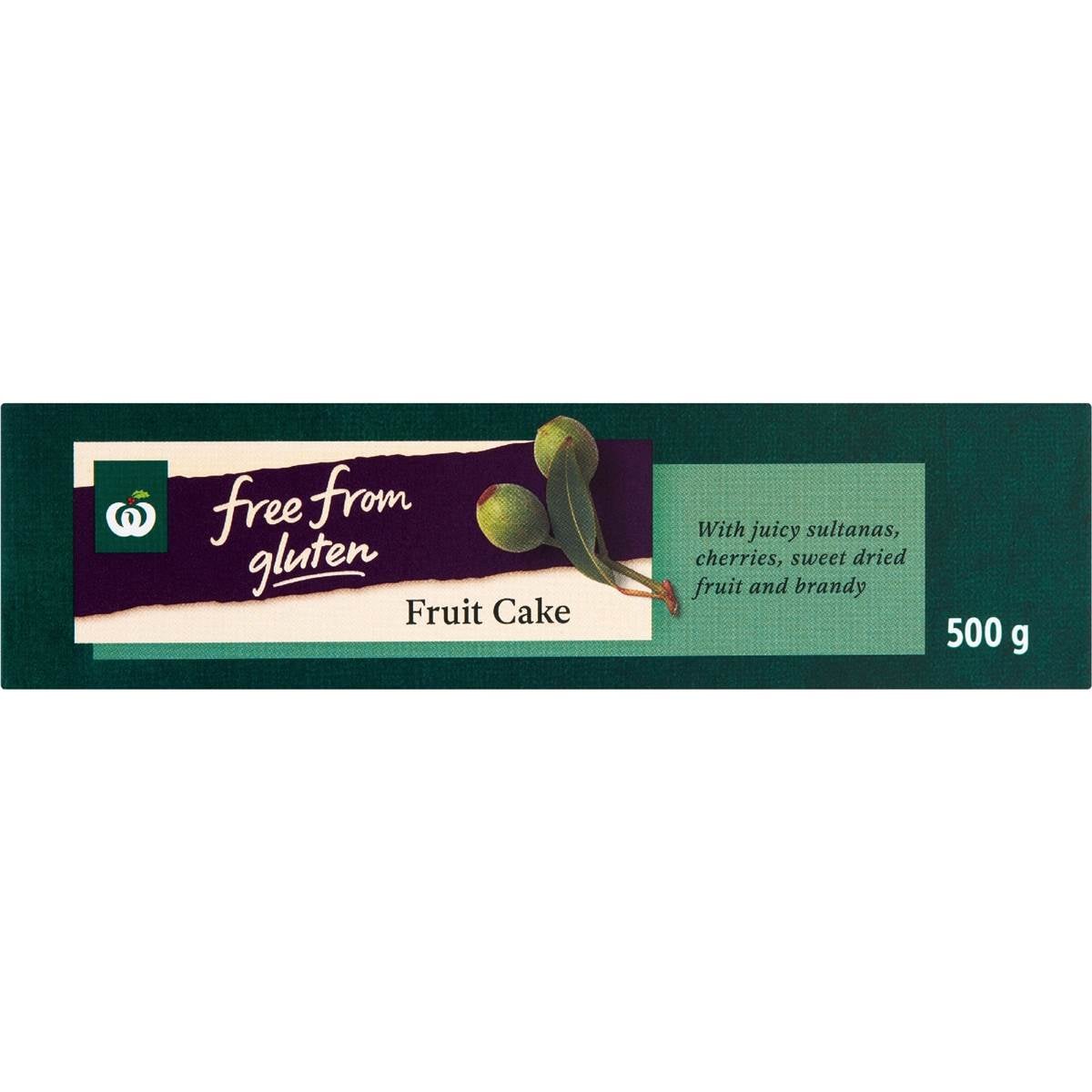Woolworths Free From Gluten Fruit Cake 500g Woolworths