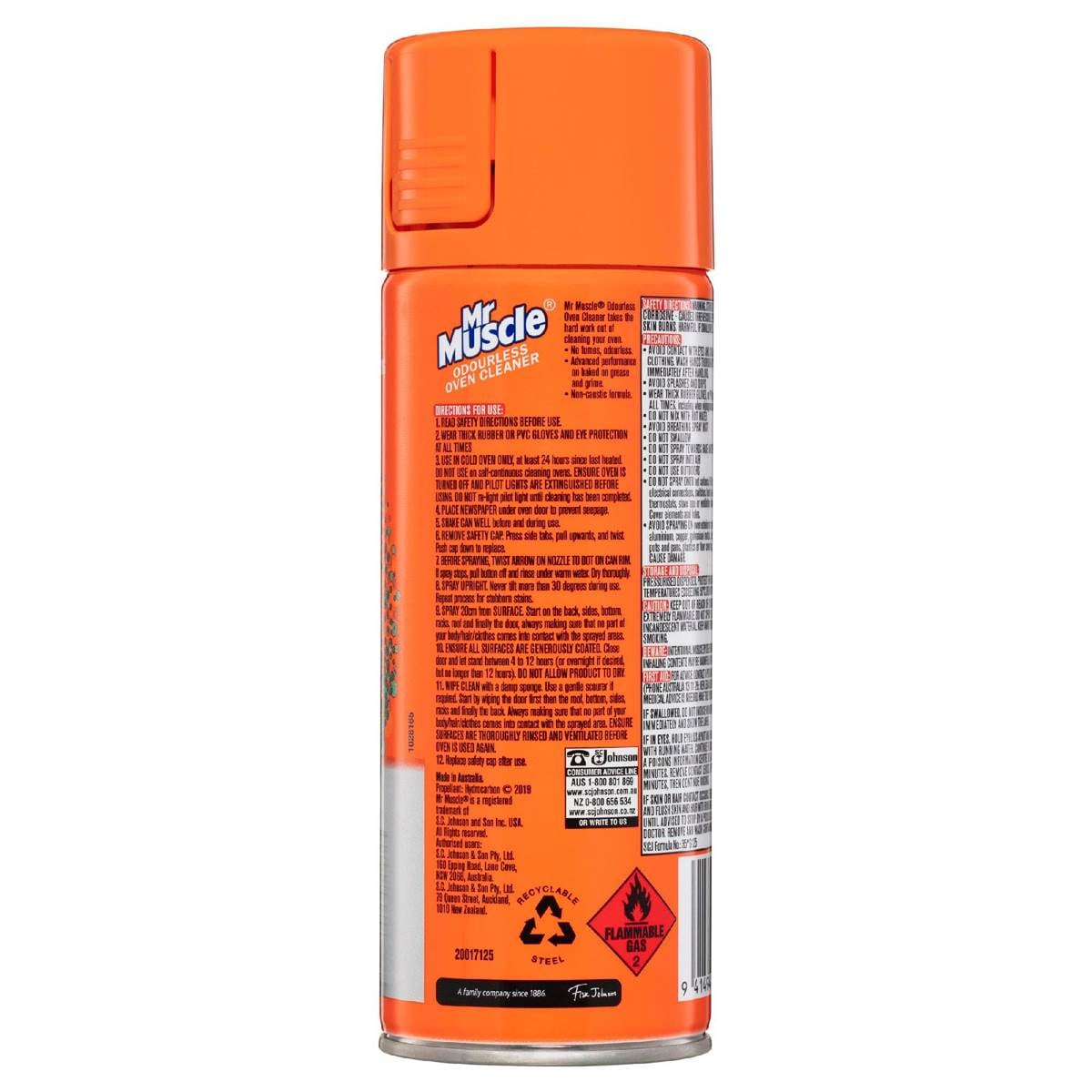 Mr Muscle Odourless Oven Cleaner 300g Woolworths