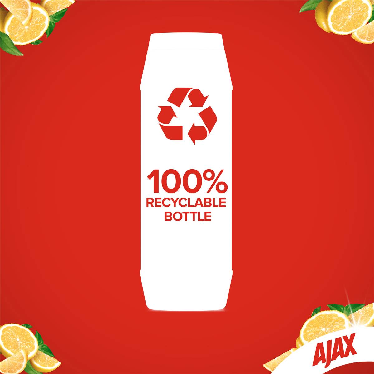 Ajax Disinfectant Powder Cleaner Super Lemon 500g Woolworths