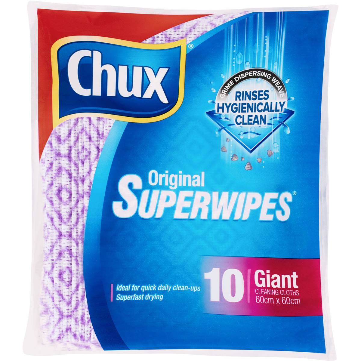 Chux Original Superwipes Giant 10 Pack | Woolworths