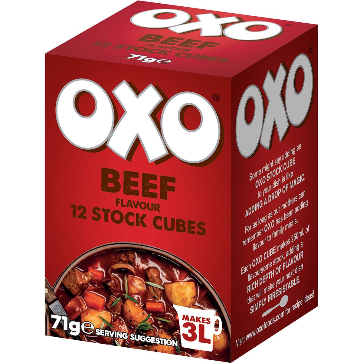 Oxo Beef Stock Cubes 71g Woolworths