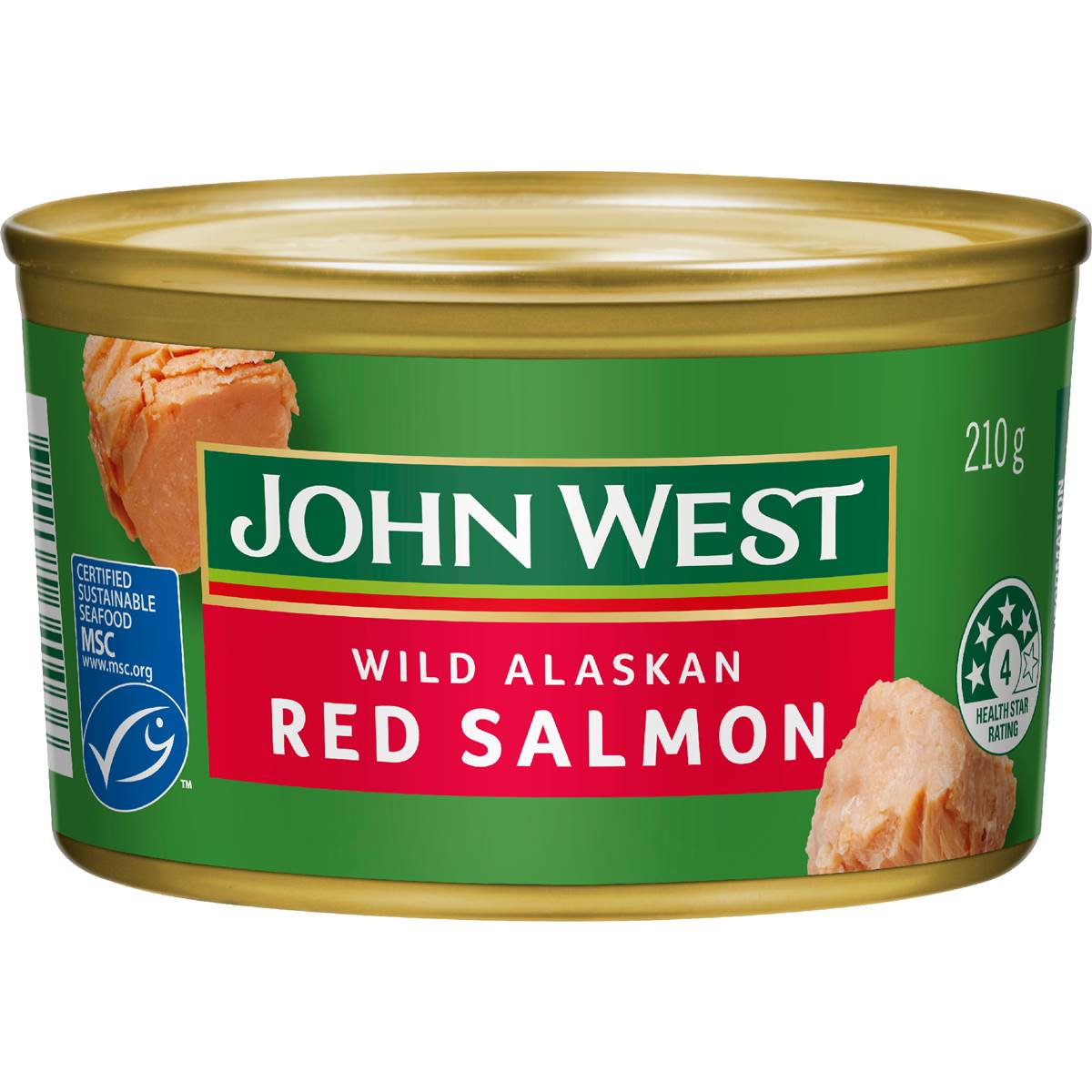 John West Fresh Packed Wild Alaskan Red Salmon 210g Woolworths
