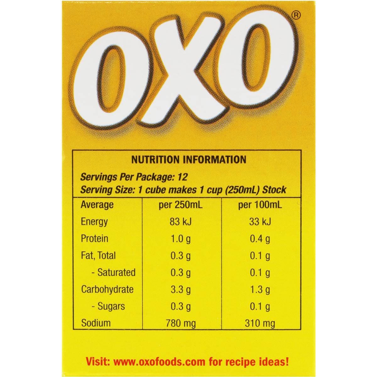 Oxo Chicken Stock Cubes 71g Woolworths