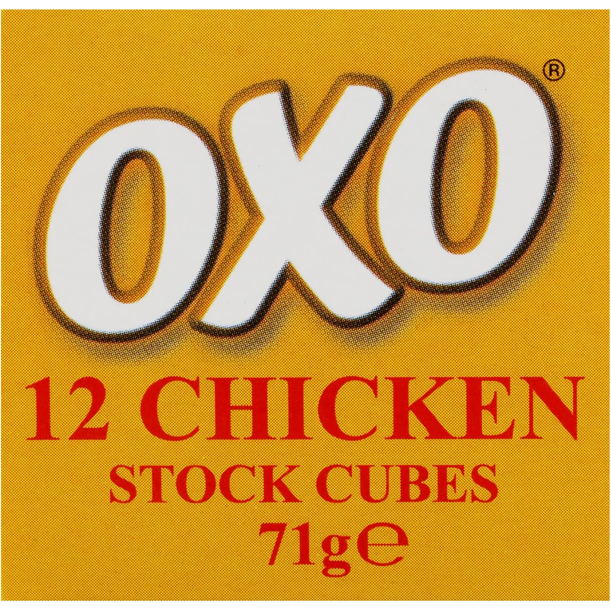 Oxo Chicken Stock Cubes 71g Woolworths