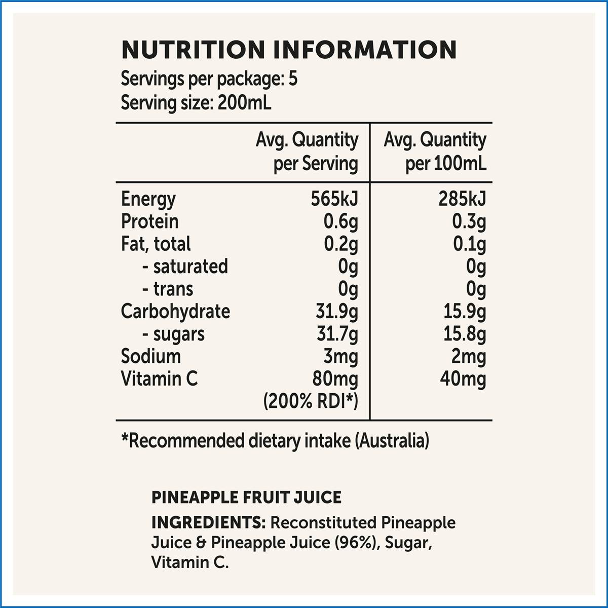 Golden Circle Pineapple Juice 1l Woolworths
