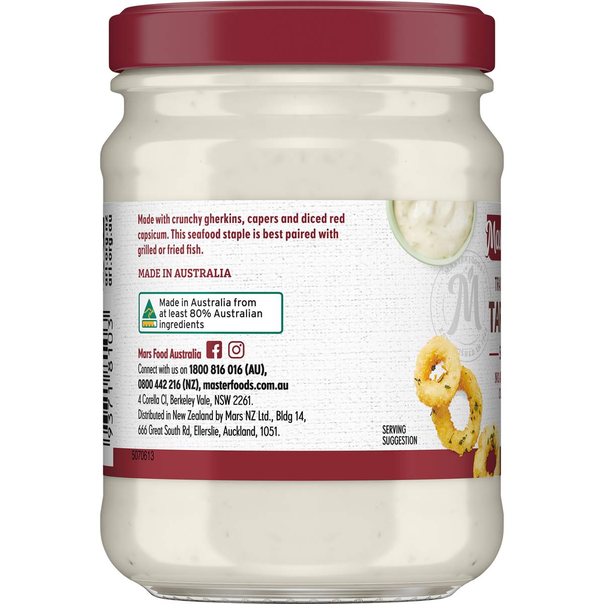 Masterfoods Traditional Tartare Sauce 220g Woolworths