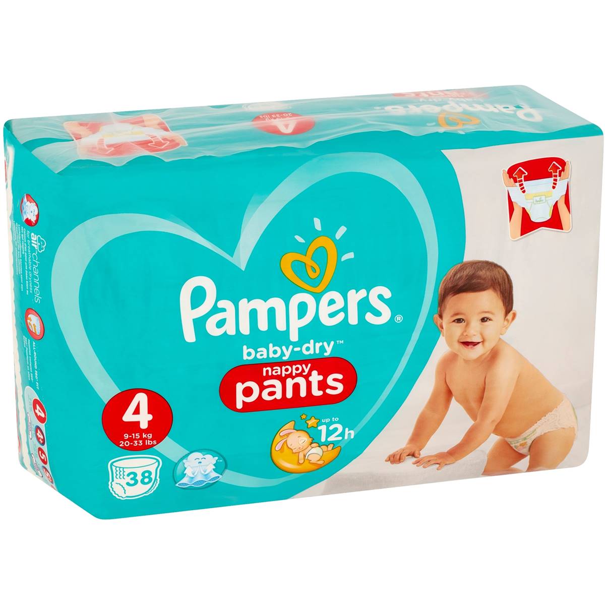 Pampers baby dry size 4 best sale nappy pants