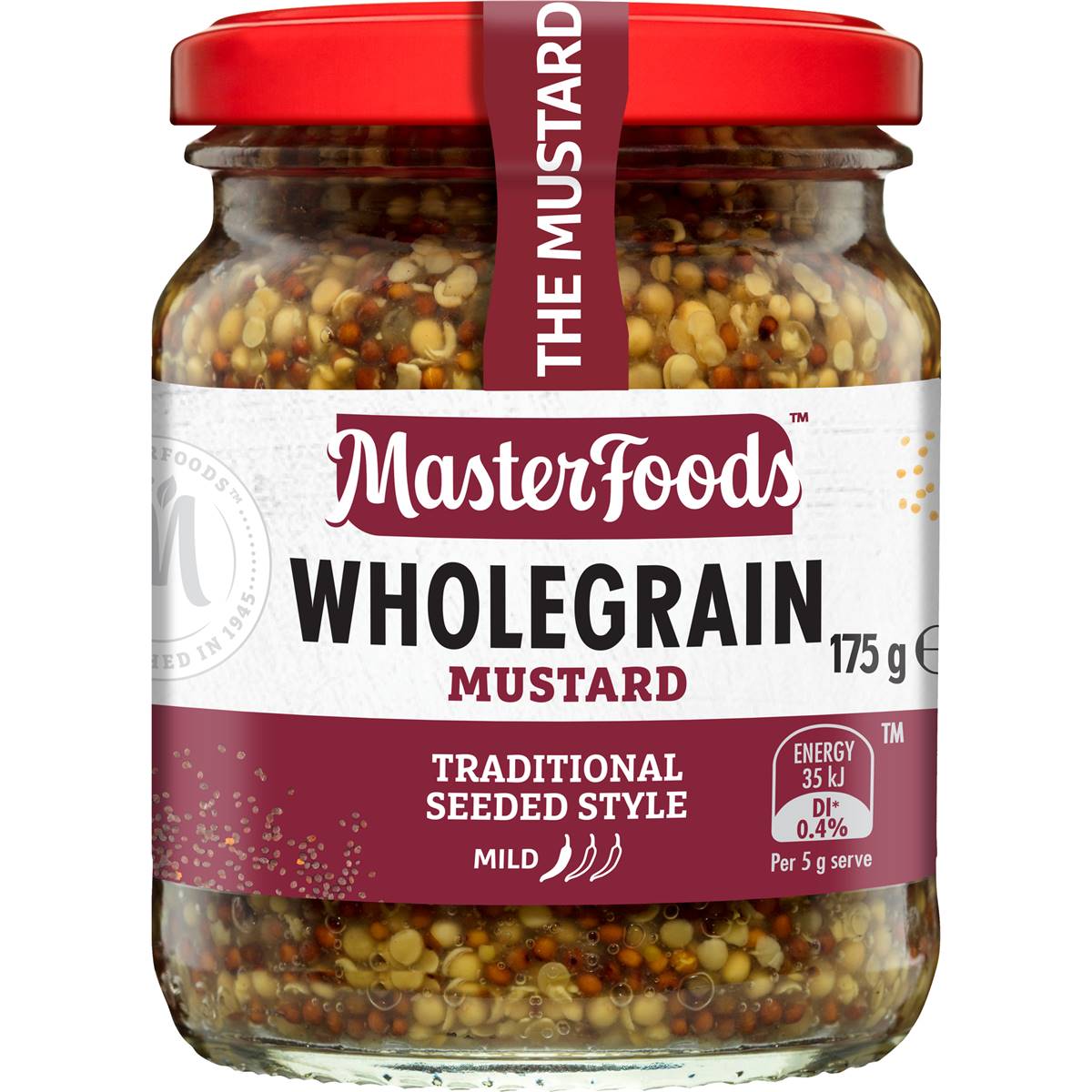Masterfoods wholegrain mustard 175g woolworths