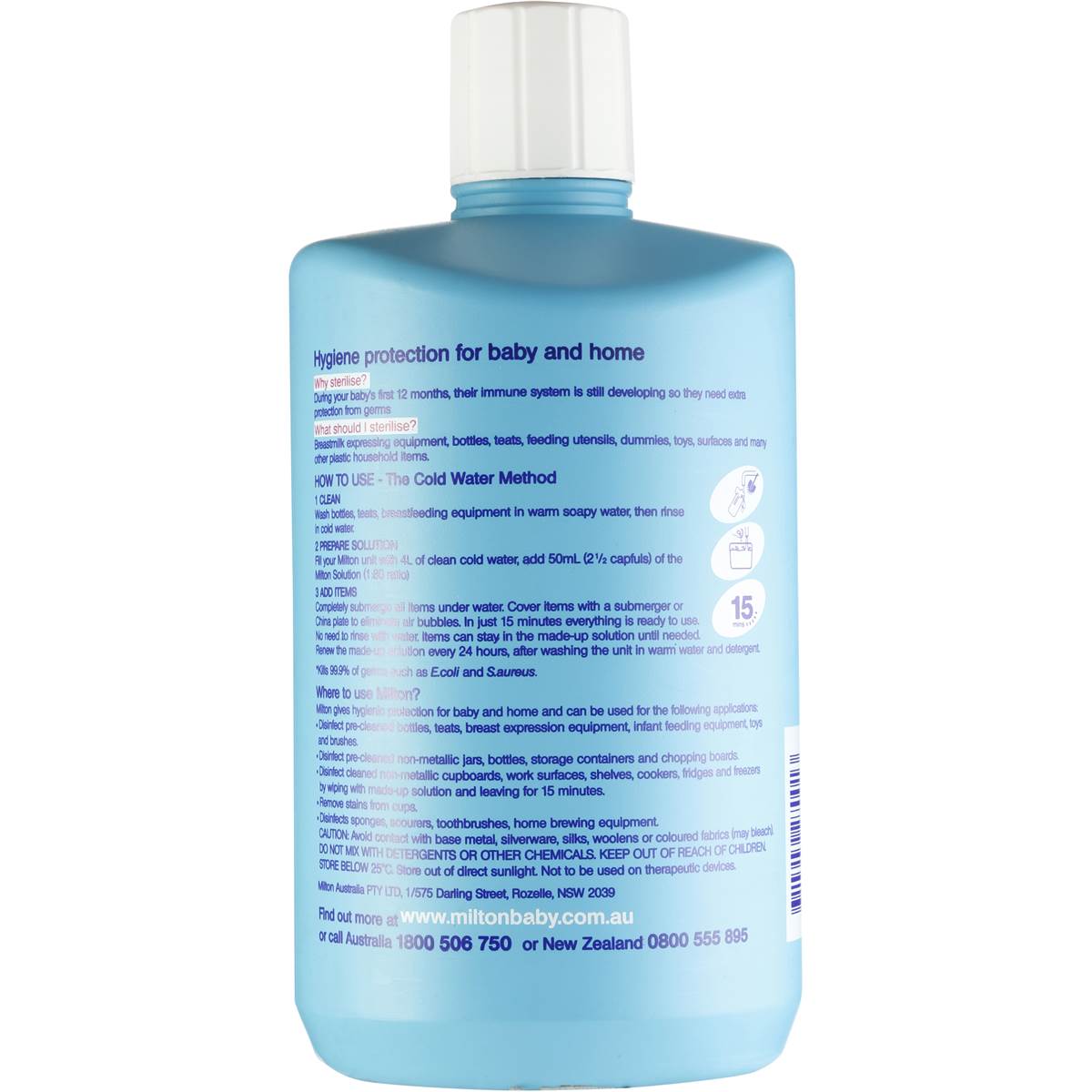 Milton Anti Bacterial Solution 1l Woolworths