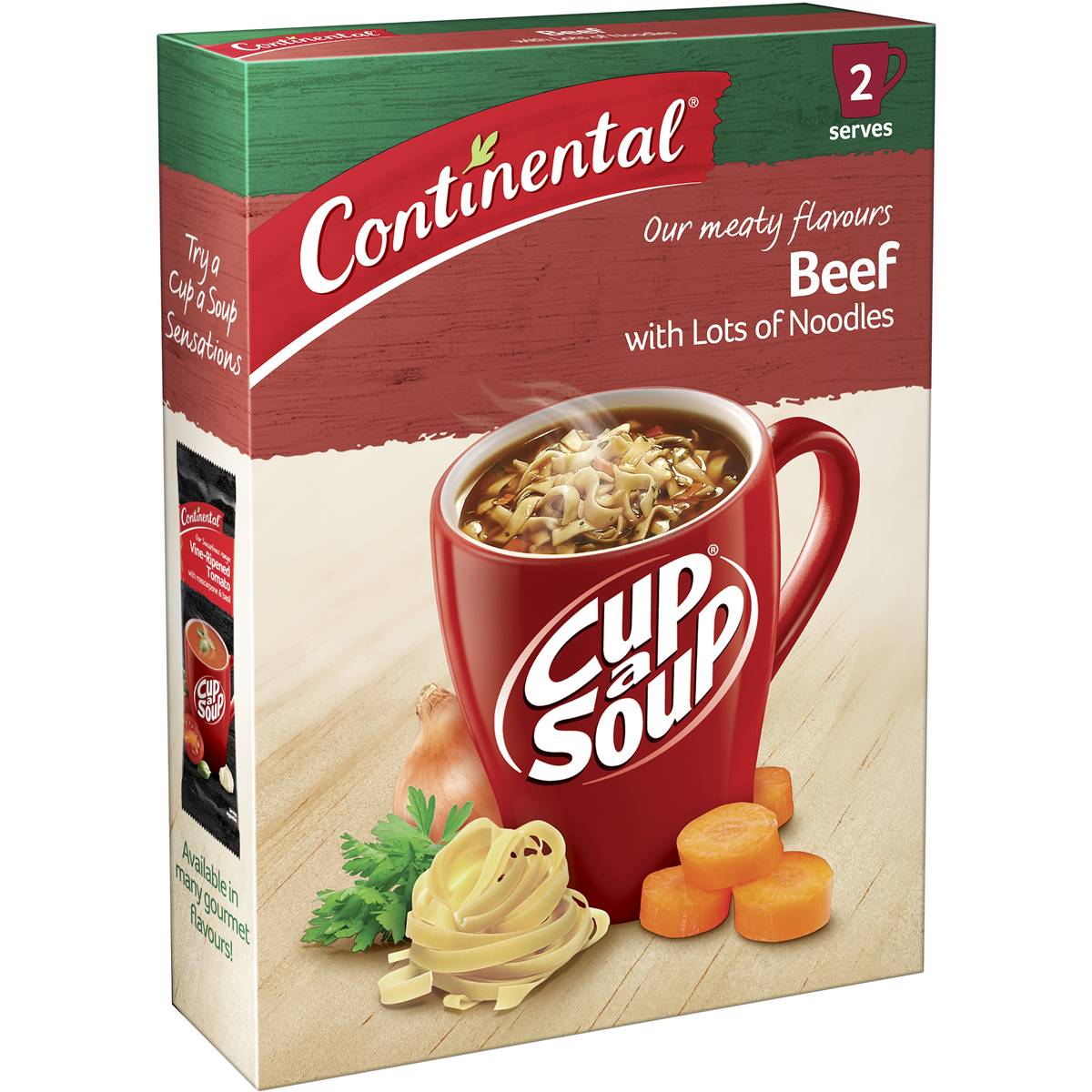 Calories in Continental Cup A Soup Beef With Lots Noodles calcount