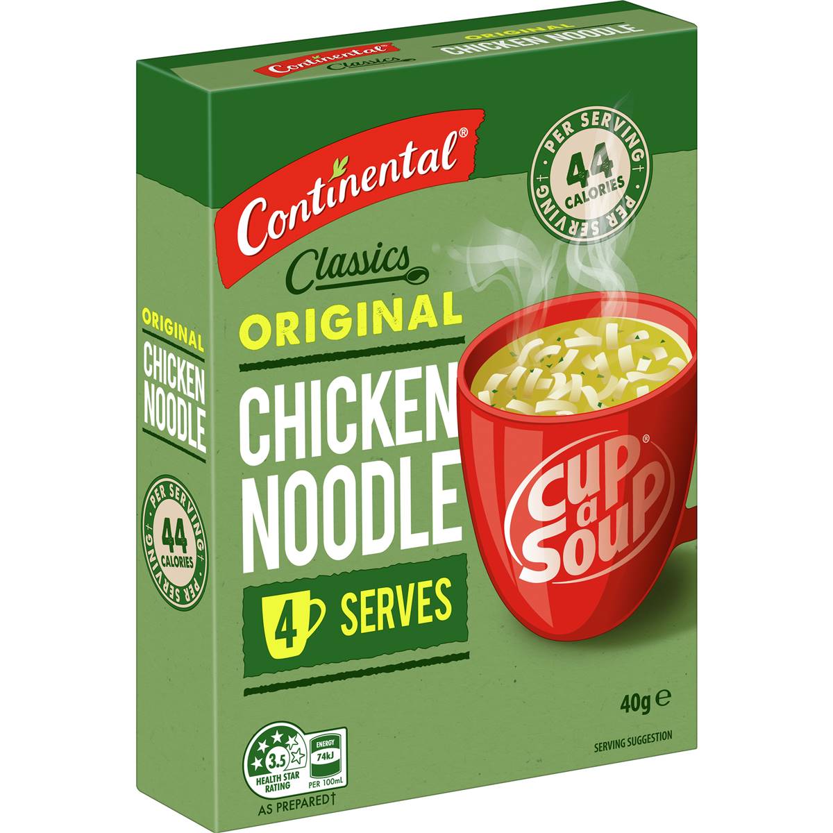 Continental Classics Cup A Soup Original Chicken Noodle 40g Woolworths