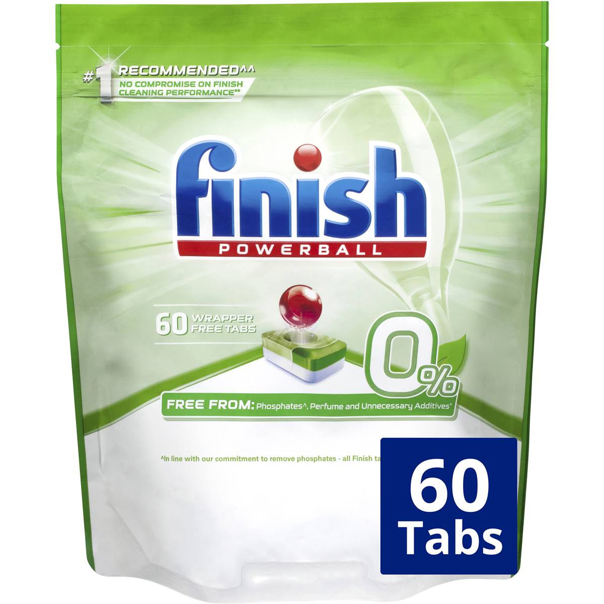 Finish 0 Dishwasher Tablets 60 Pack Woolworths