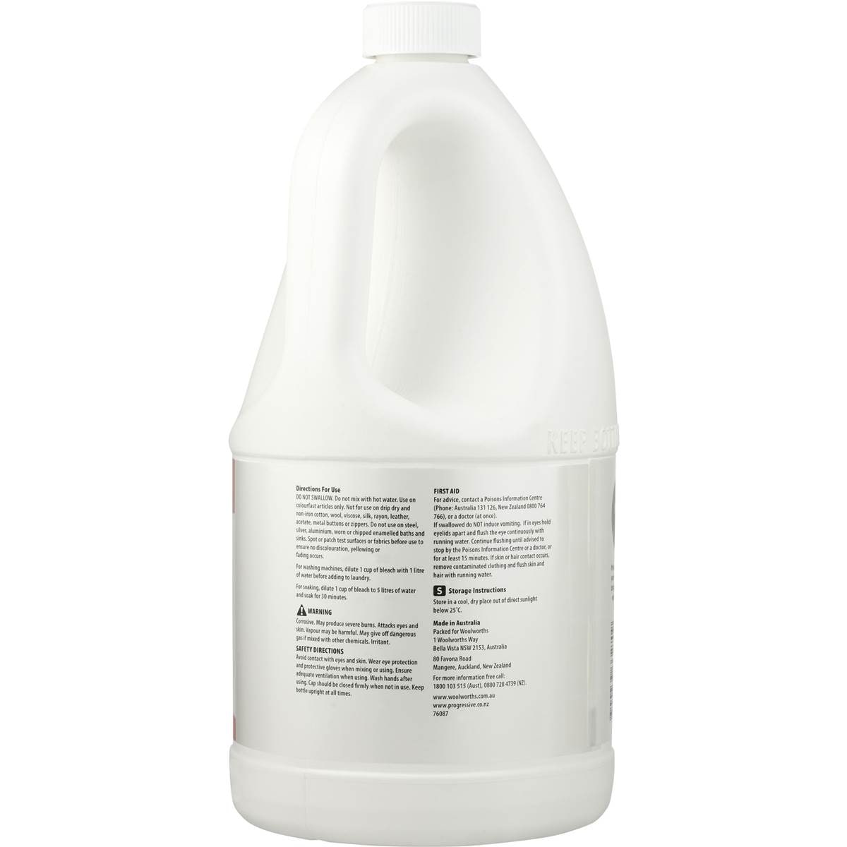 Homebrand Bleach Regular 2l Woolworths