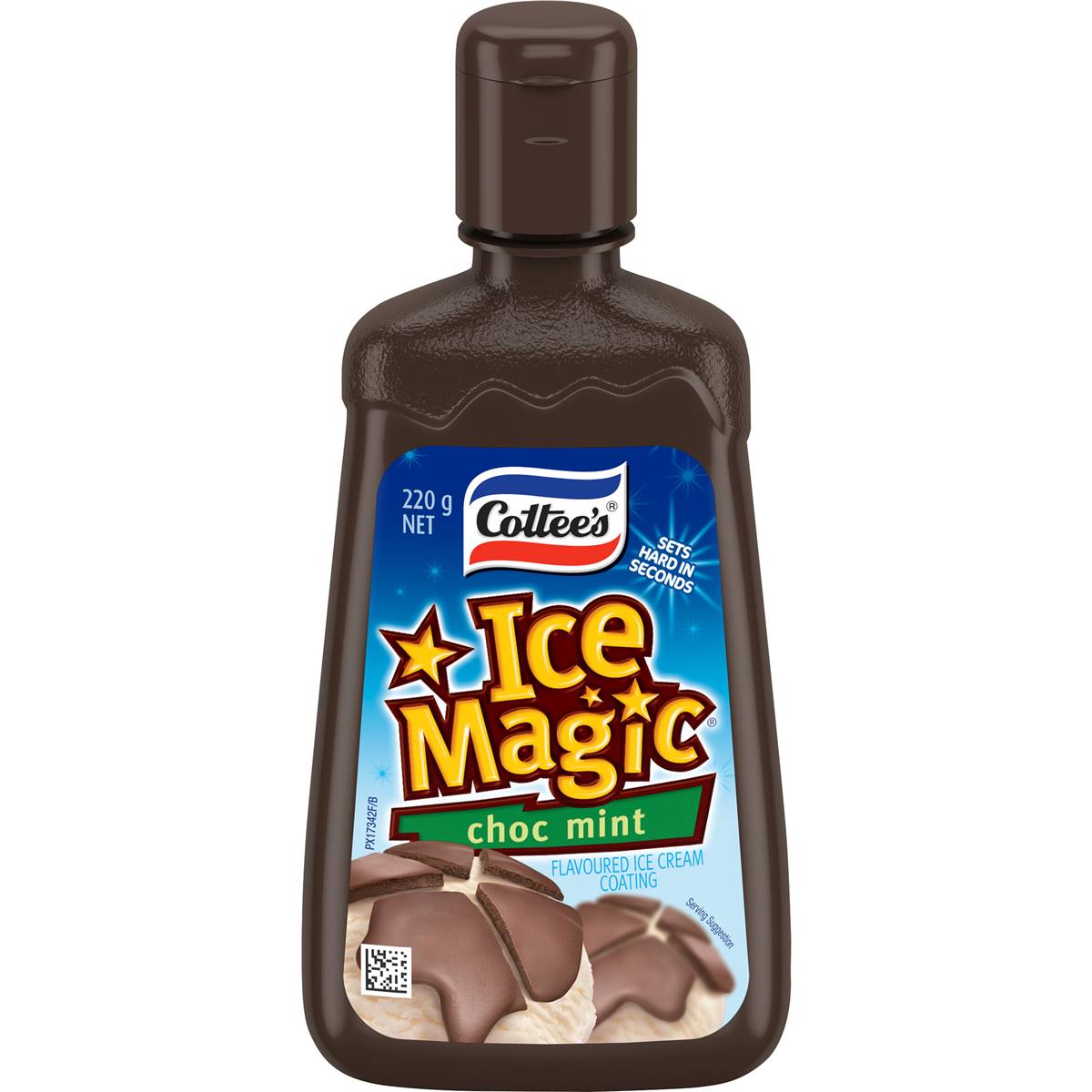 Cottee's Ice Magic Choc Mint Ice Cream Topping 220g Woolworths