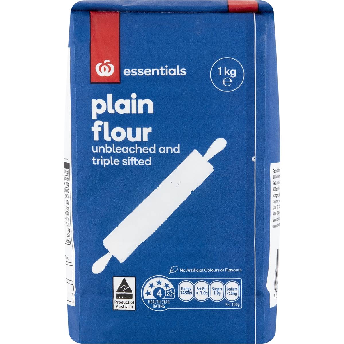 Essentials Plain Flour 1kg | Woolworths