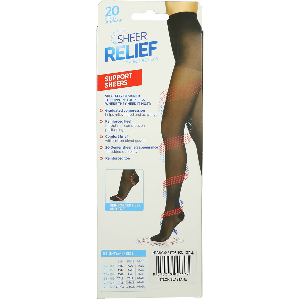 Sheer Relief Pantyhose Ink Navy Average Each Woolworths