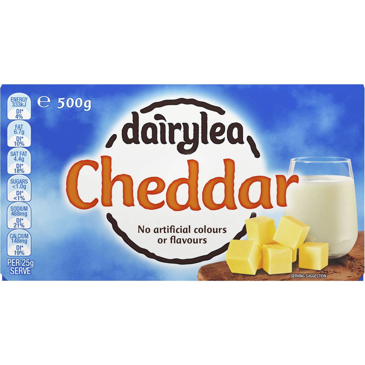 Dairylea Cheddar Cheese 500g Woolworths