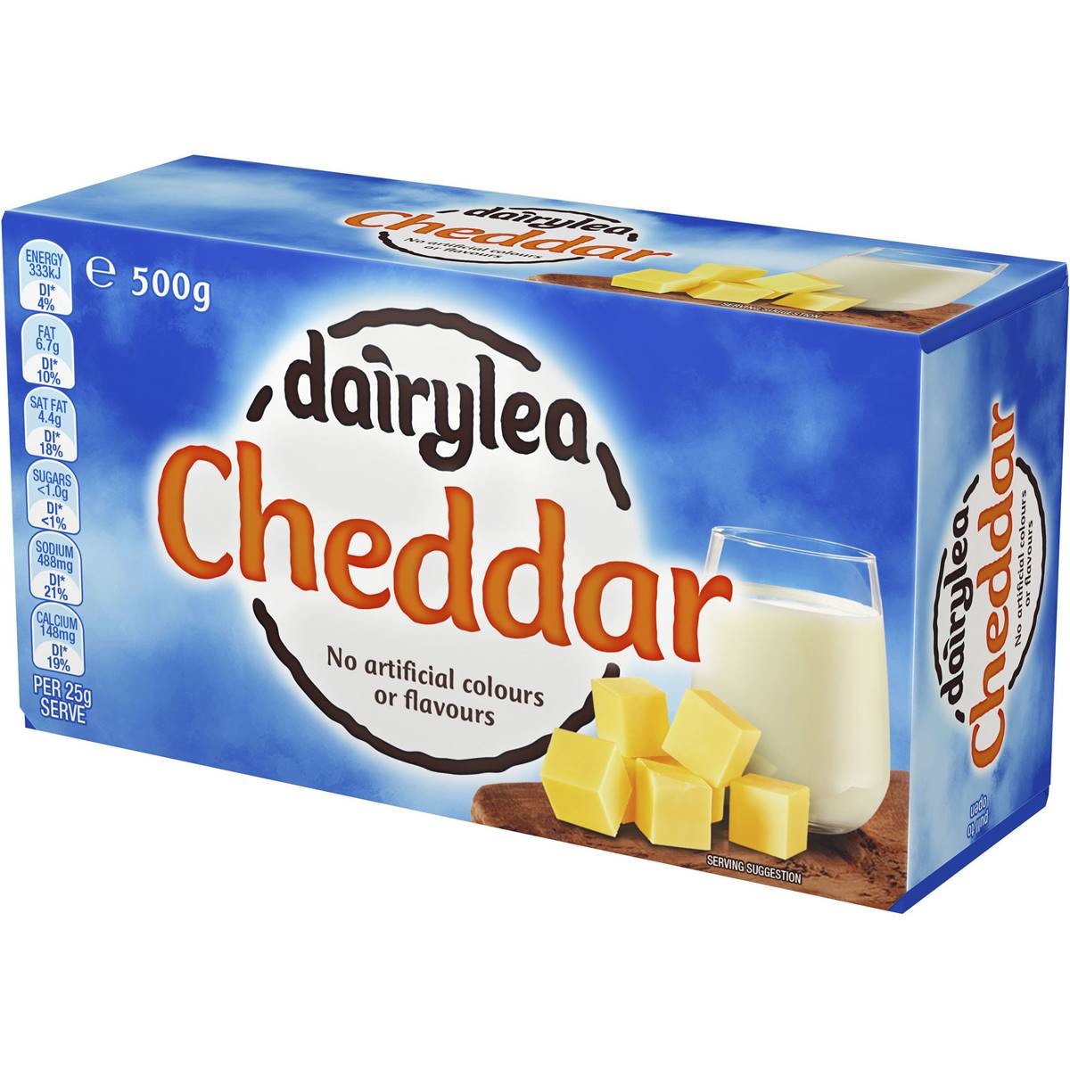 Dairylea Cheddar Cheese 500g Woolworths