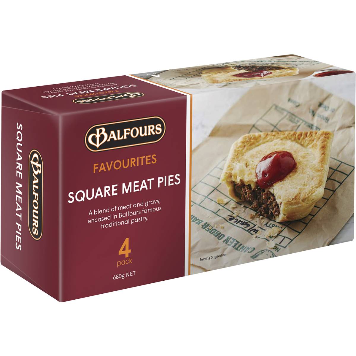 Balfours Pies Traditional 4 Pack Woolworths