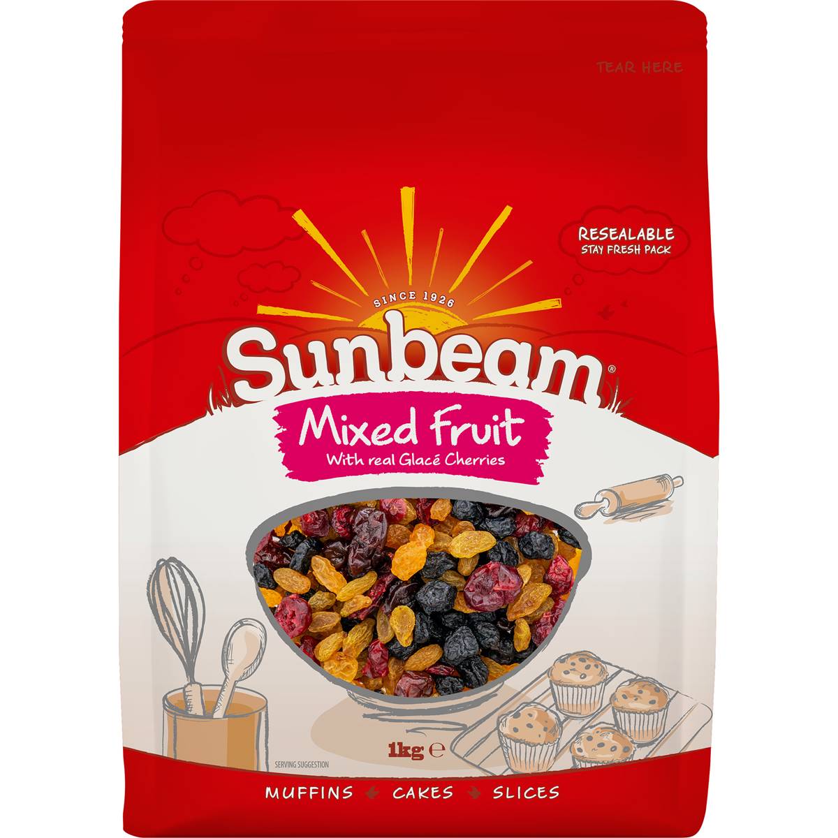Sunbeam Mixed Fruit 1kg Woolworths