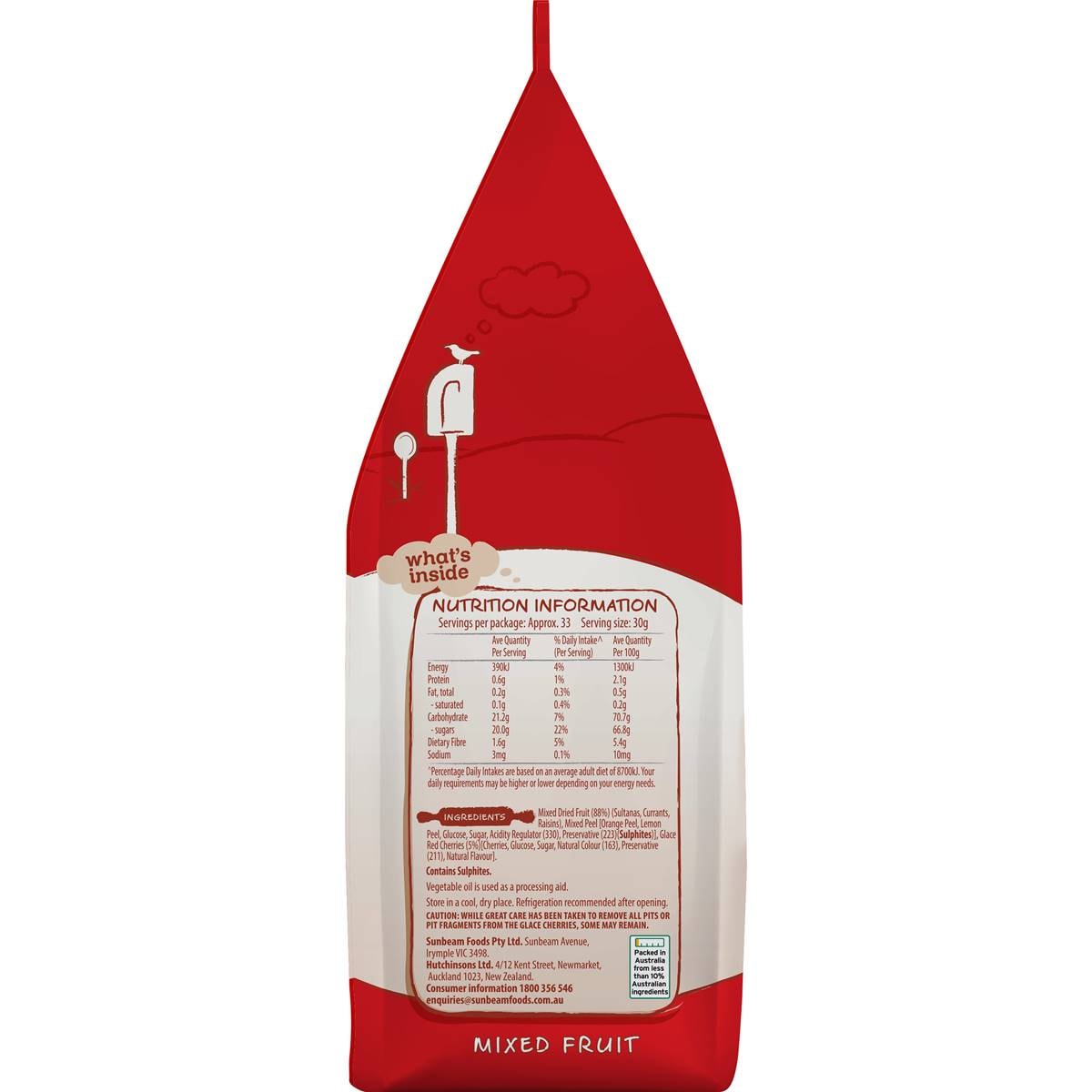 Sunbeam Mixed Fruit 1kg Woolworths