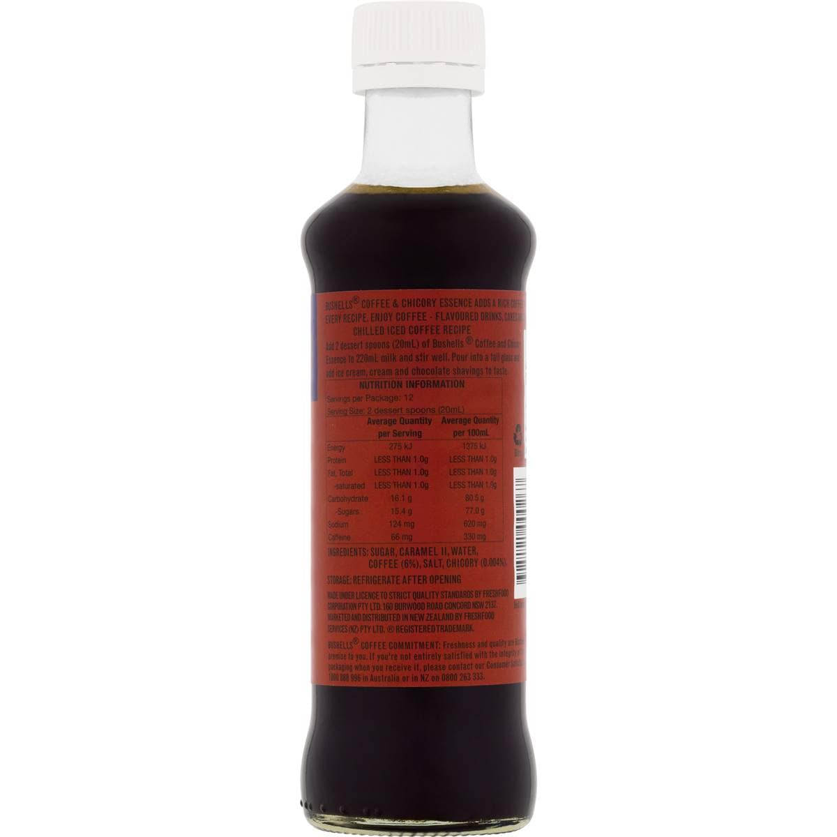 Bushells Coffee Essence Sweet Chicory 250ml Woolworths