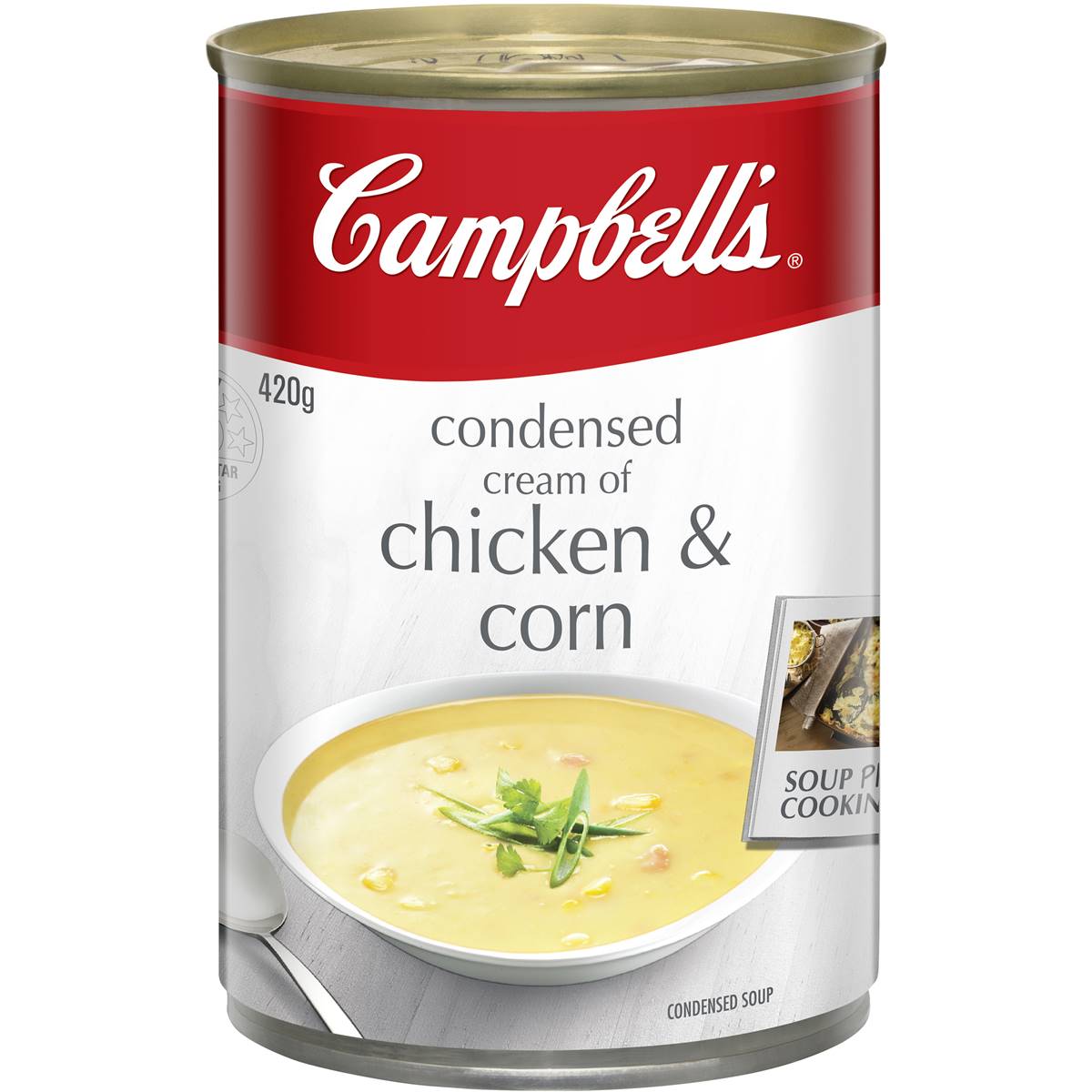 Campbell S Canned Soup Cream Of Chicken Corn 420g Woolworths