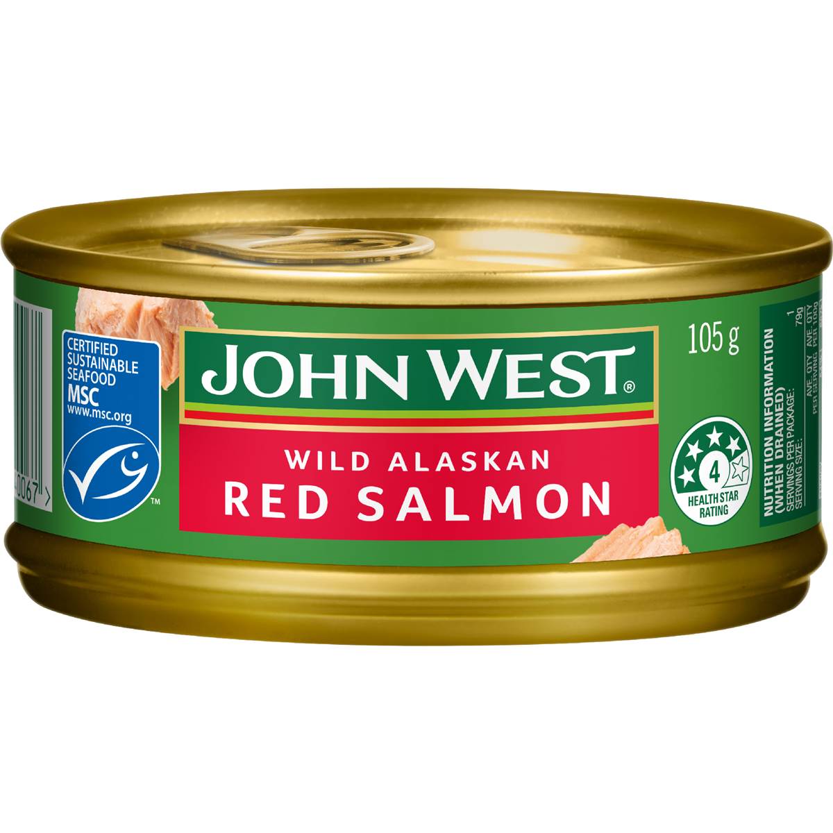 John West Fresh Packed Wild Alaskan Red Salmon 105g Woolworths