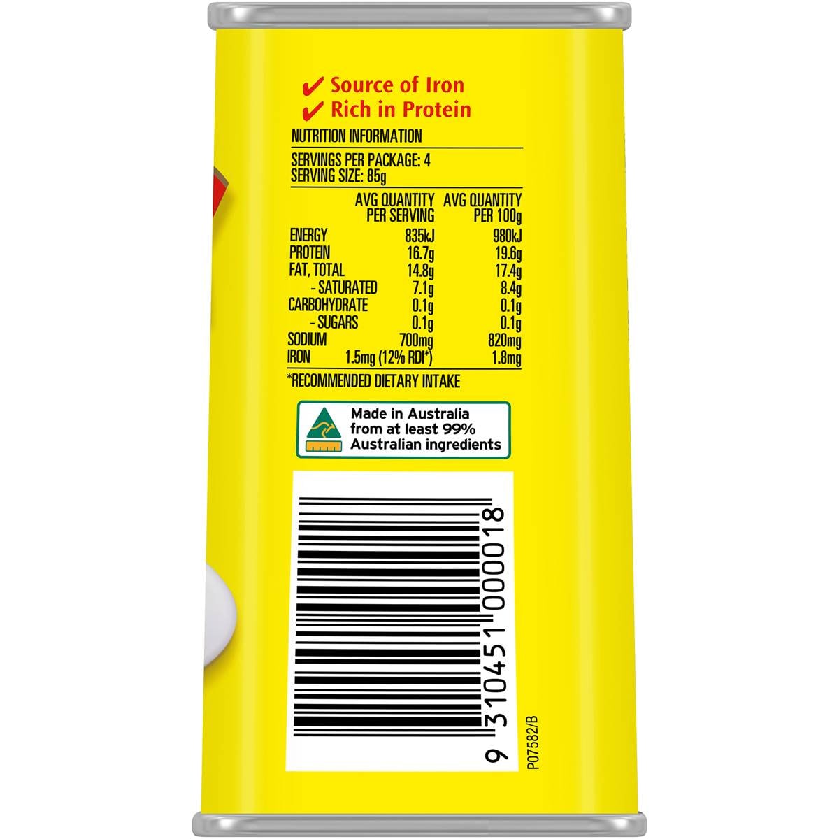 Hamper Corned Beef Original Canned Meat 340g Woolworths