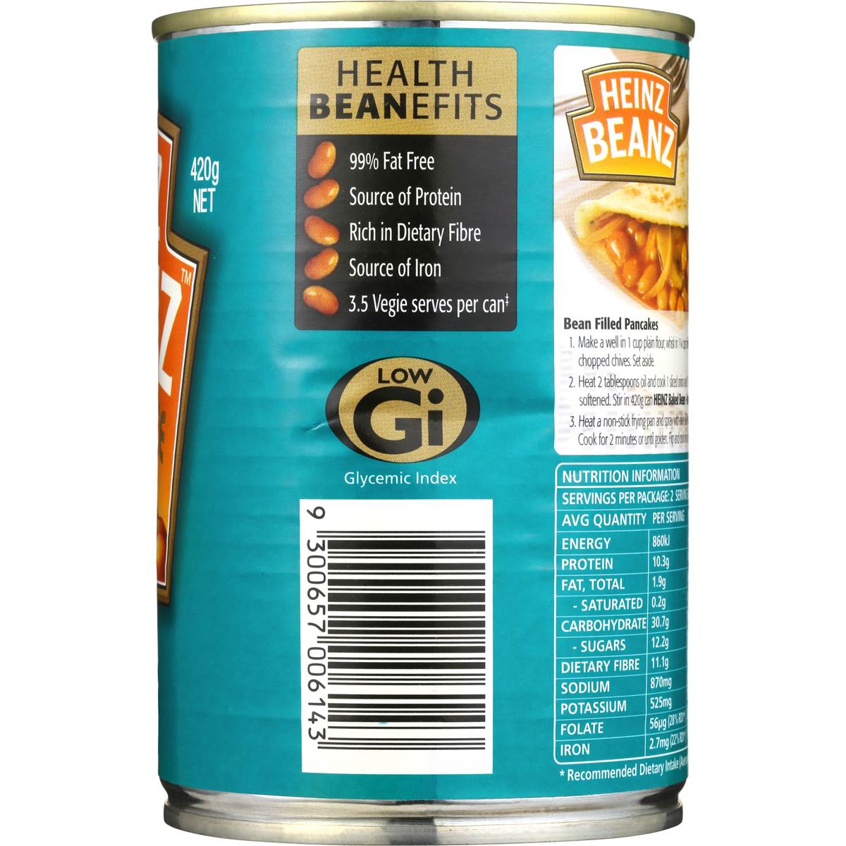 Heinz Baked Beans Ham Sauce 420g Woolworths