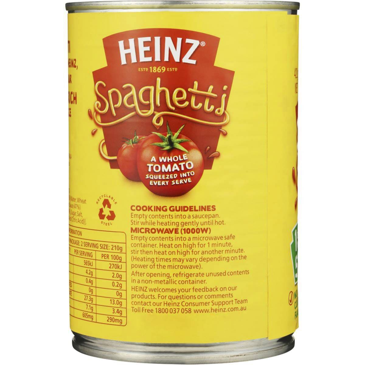 Heinz Spaghetti Tomato & Cheese Sauce 420g Woolworths