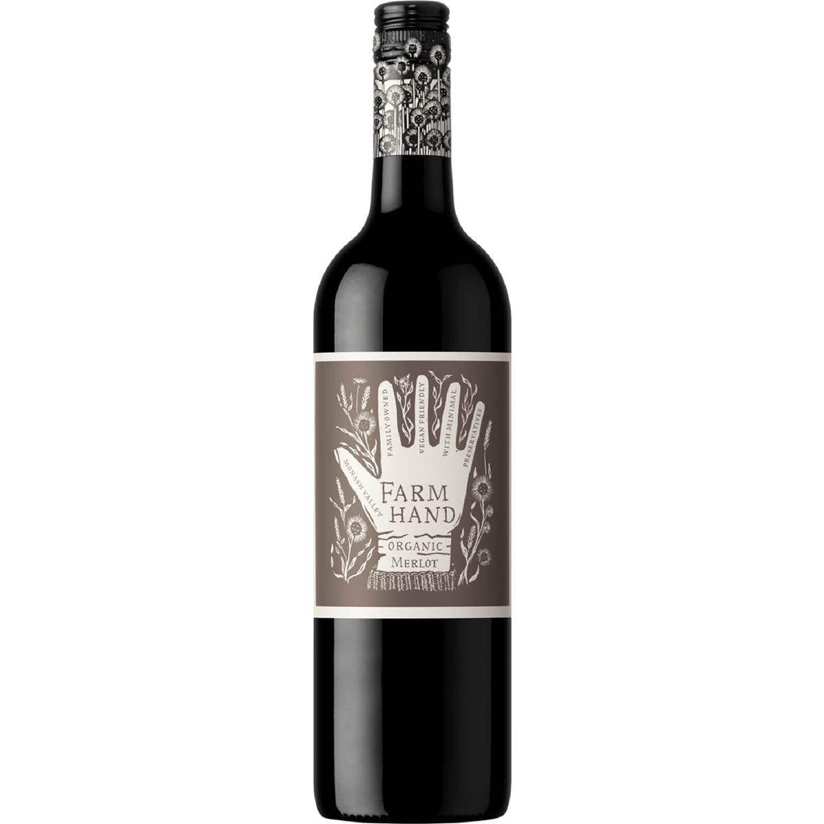 Farm Hand Organic Merlot 750ml