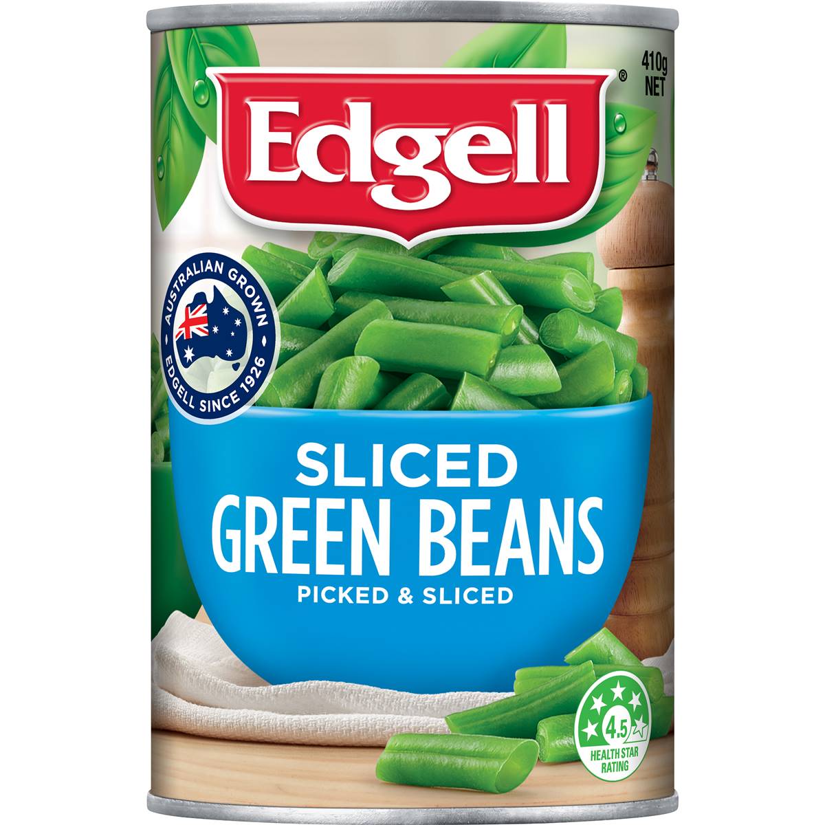 Edgell Australian Grown Sliced Green Beans 410g Woolworths