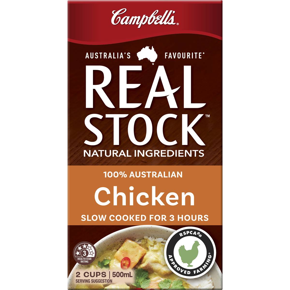 Campbell's Real Stock Chicken Liquid Stock 500ml Woolworths