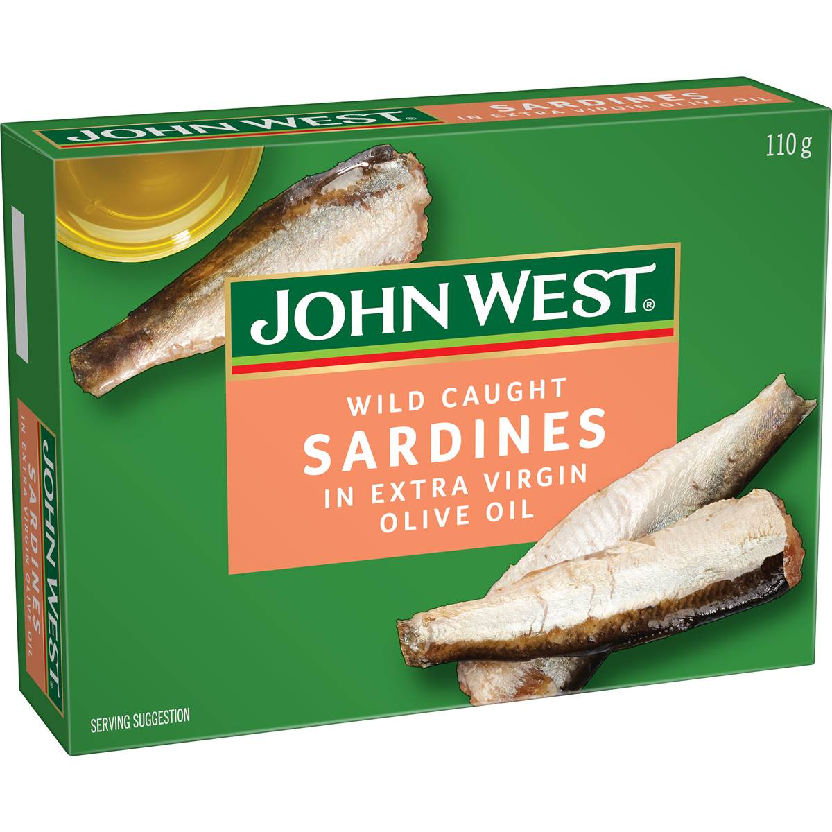 John West Wild Brisling Sardines In Extra Virgin Olive Oil 110g