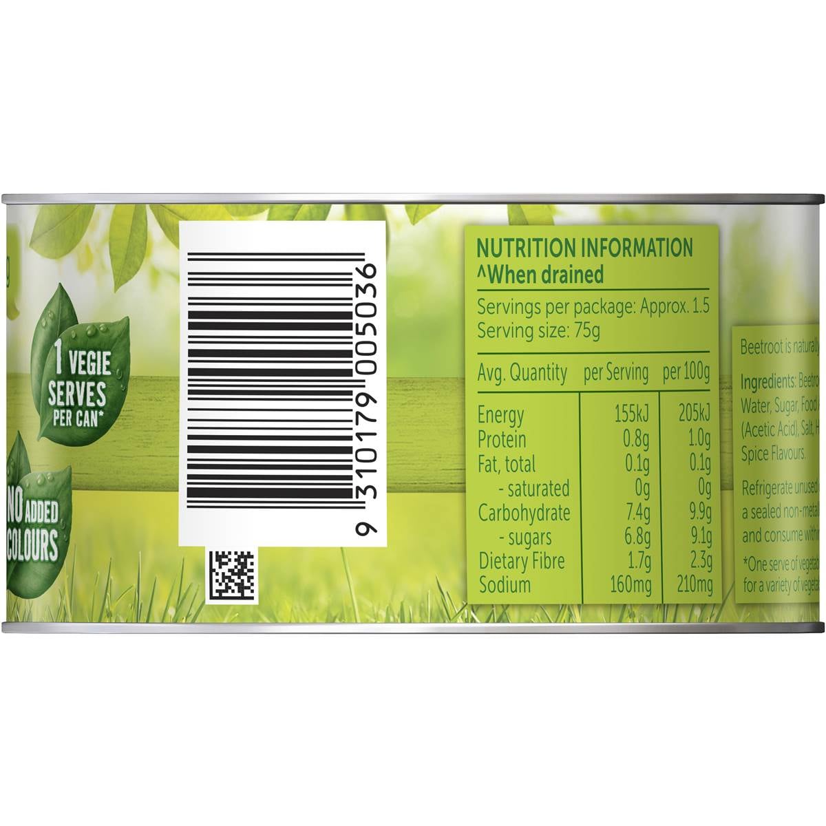 Golden Circle Canned Vegetables Sliced Beetroot Cans 225g Woolworths