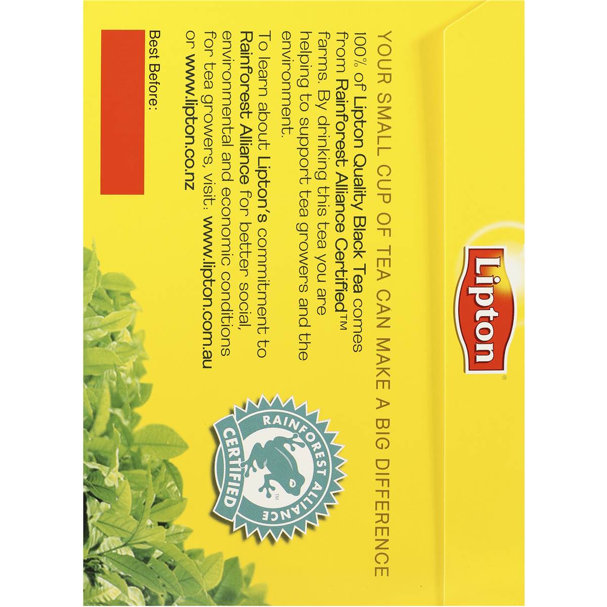Lipton Quality Black Tea Tea Bags 200 Pack Woolworths
