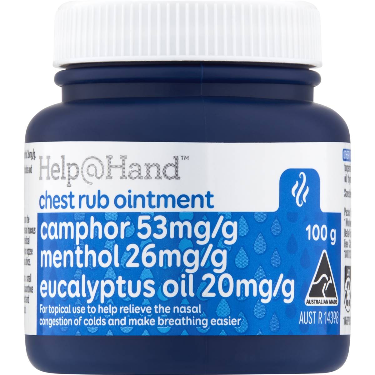 Helphand Chest Rub 100g Woolworths