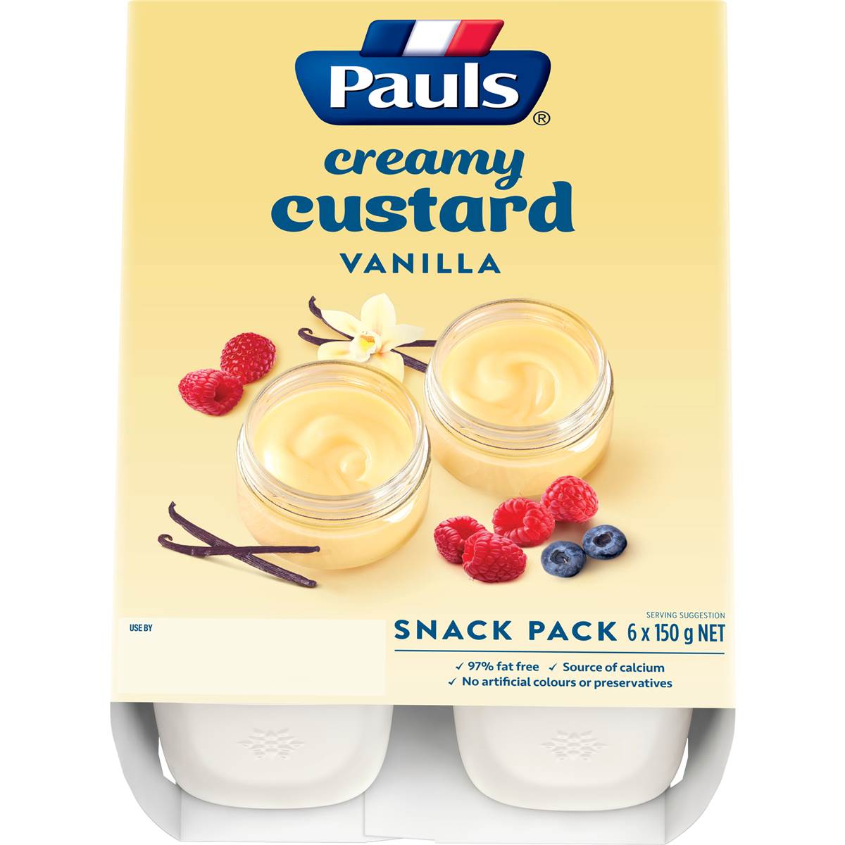 Calories In Pauls Custard Pouch Vanilla Vanilla Calorie Counter Australia
