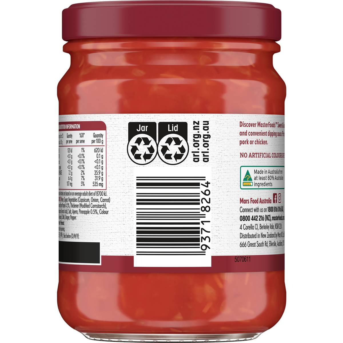 Masterfoods Sweet & Sour Sauce 270g Woolworths