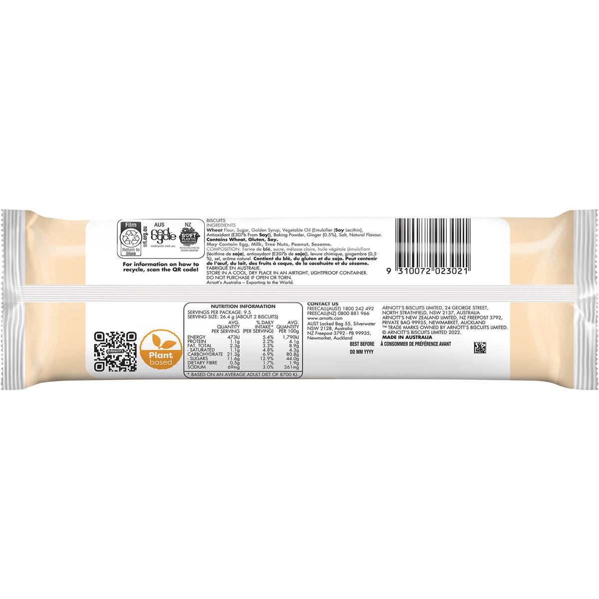 arnott-s-ginger-nut-plain-biscuits-biscuits-250g-woolworths