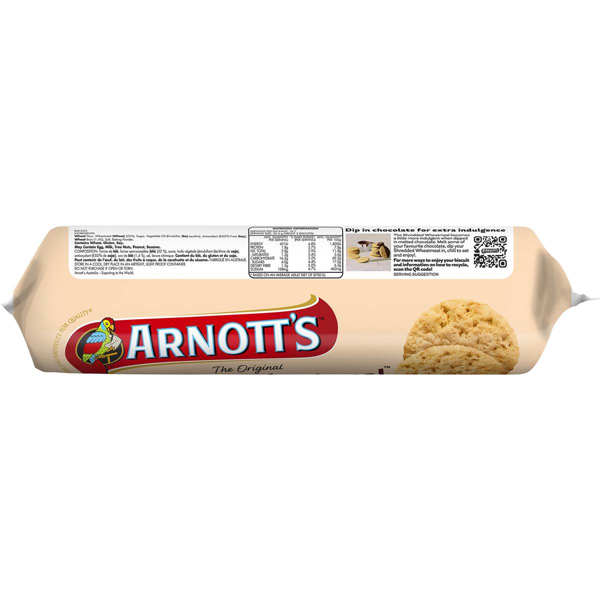 Arnott's Shredded Wheatmeal Plain Biscuits 250g | Woolworths