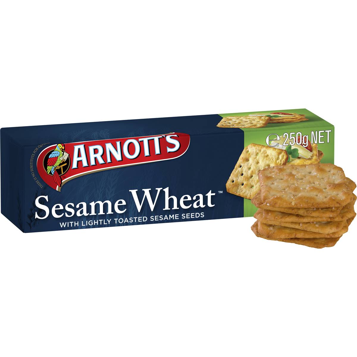 Arnott's Sesame Wheat Crackers 250g Woolworths