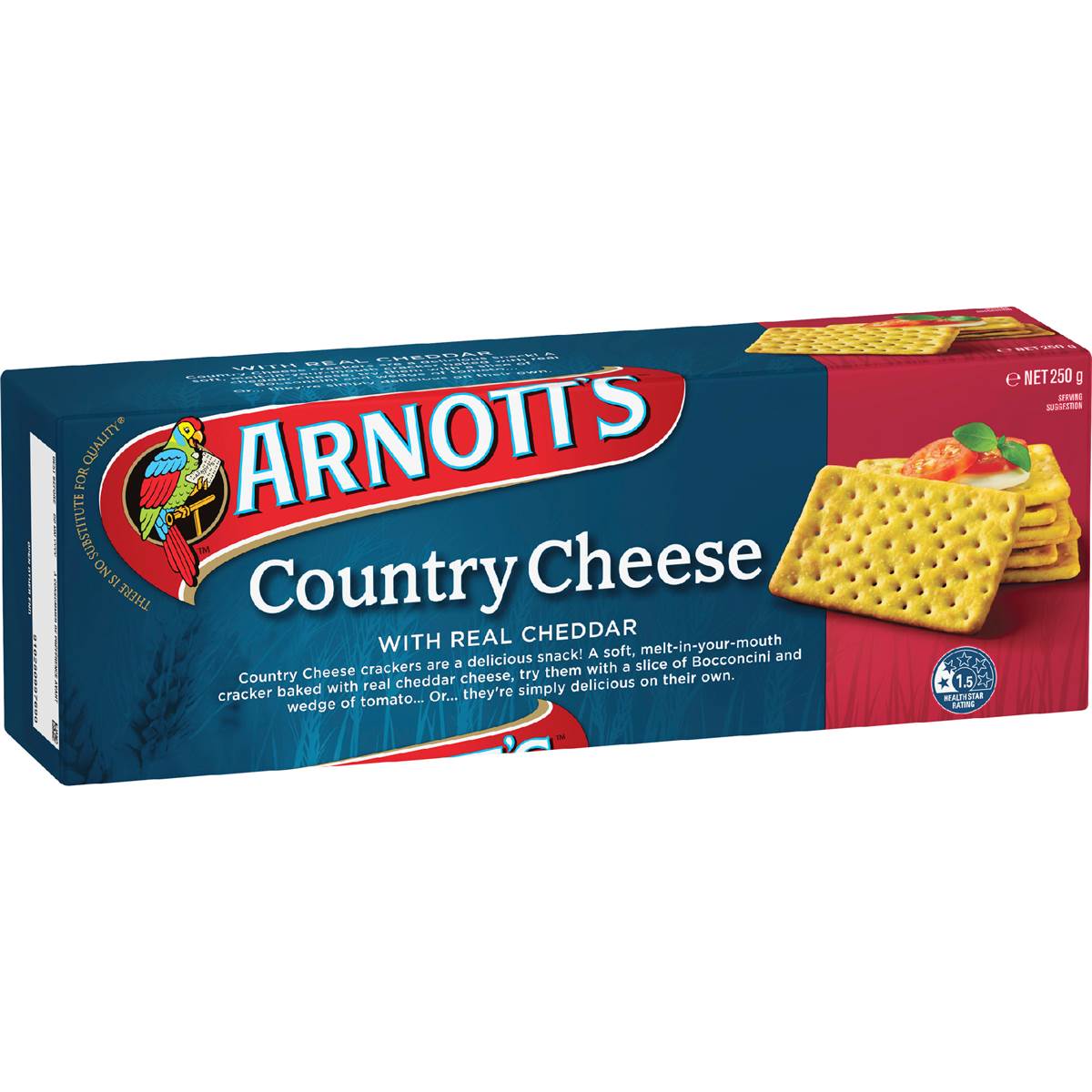 Arnott's Country Cheese Crackers 250g Woolworths
