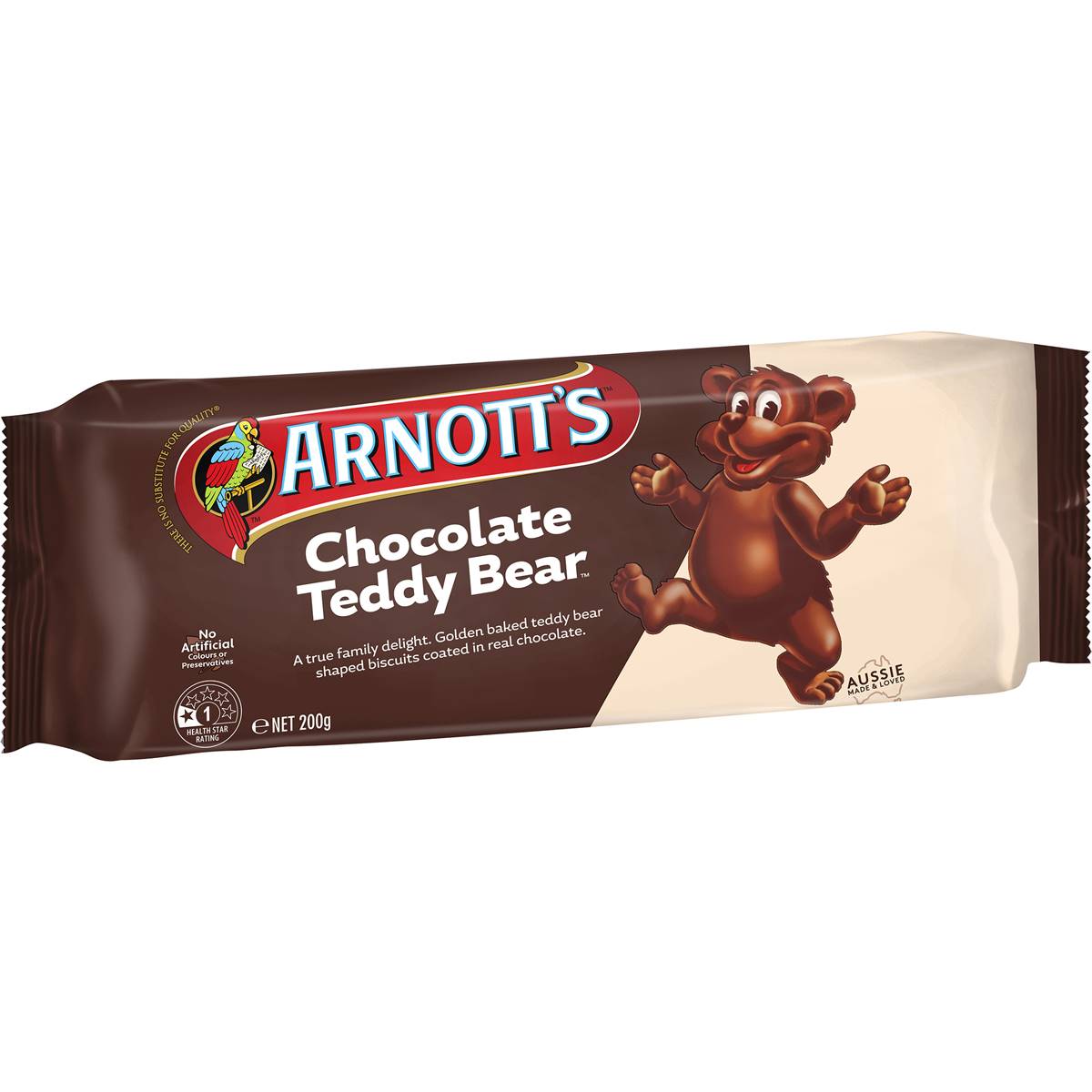 Arnott's Chocolate Teddy Bear Biscuits 200g Woolworths