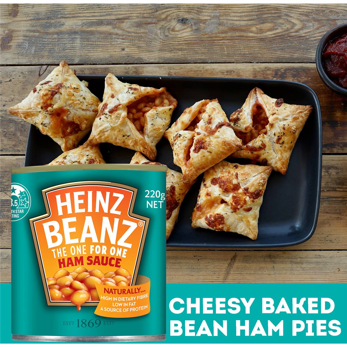 Heinz Baked Beans In Ham Sauce Canned Breakfast Beans 220g Woolworths