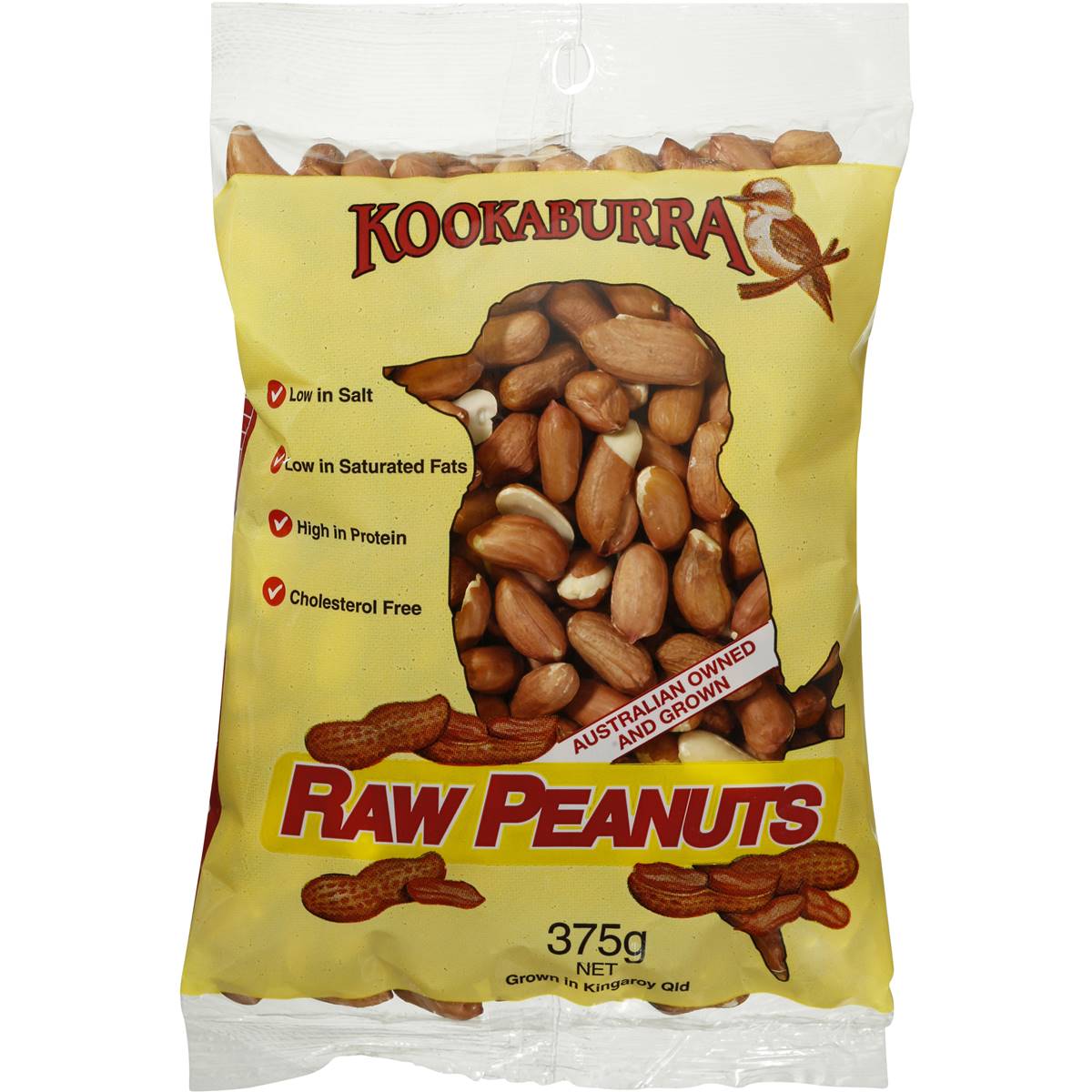Kookaburra Peanuts Raw 375g Woolworths